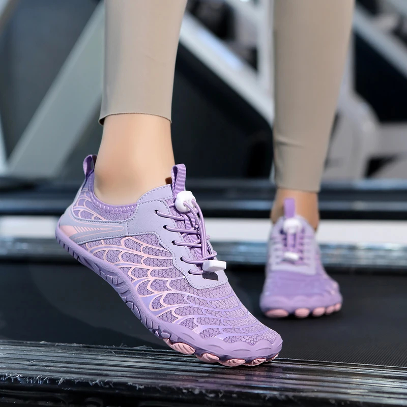 Aquatic Sports Shoes - Purple Non Slip Barefoot Water Shoes