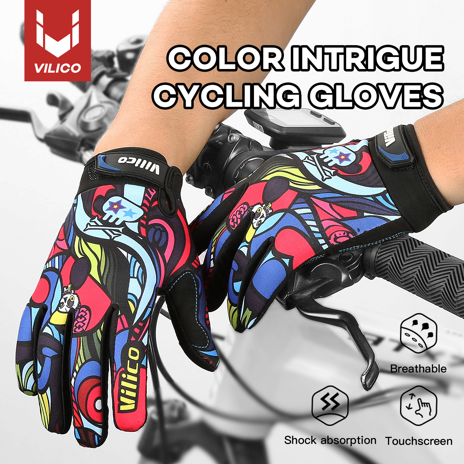 Spearfishing Glove - 1 pair of Vilico colorful graffiti