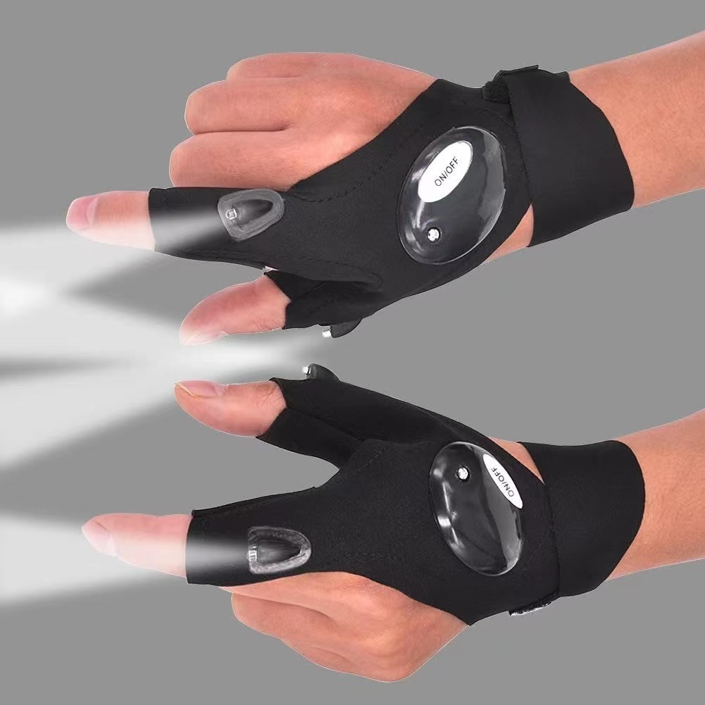 Fingerless Glove LED Flashligh - Spearfishing Glove 评论和价格