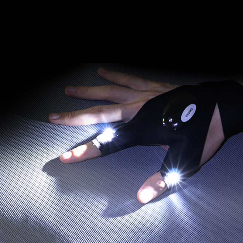 Fingerless Glove LED Flashligh - Spearfishing Glove 评论和价格