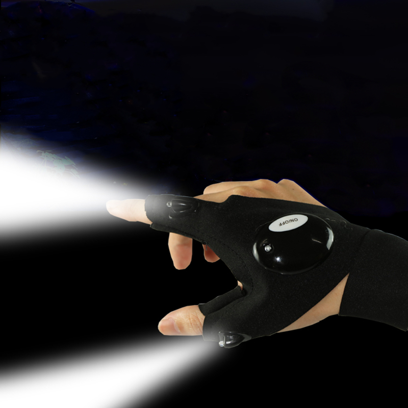 Fingerless Glove LED Flashligh - Spearfishing Glove 评论和价格