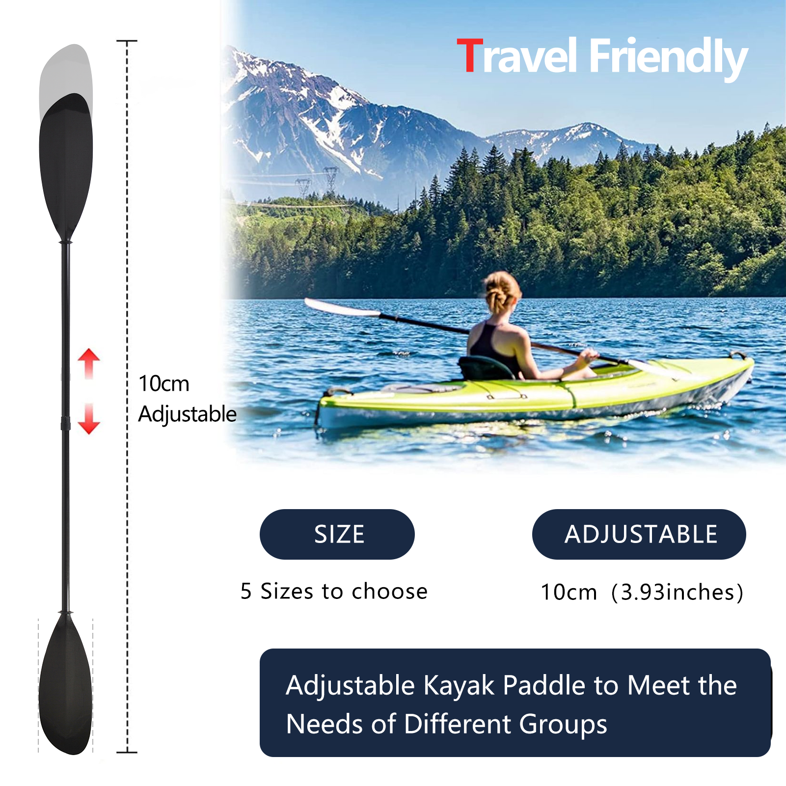750g 2 Piece Sport Line Kayak  - Kayak Paddle Carbon 评论和价格