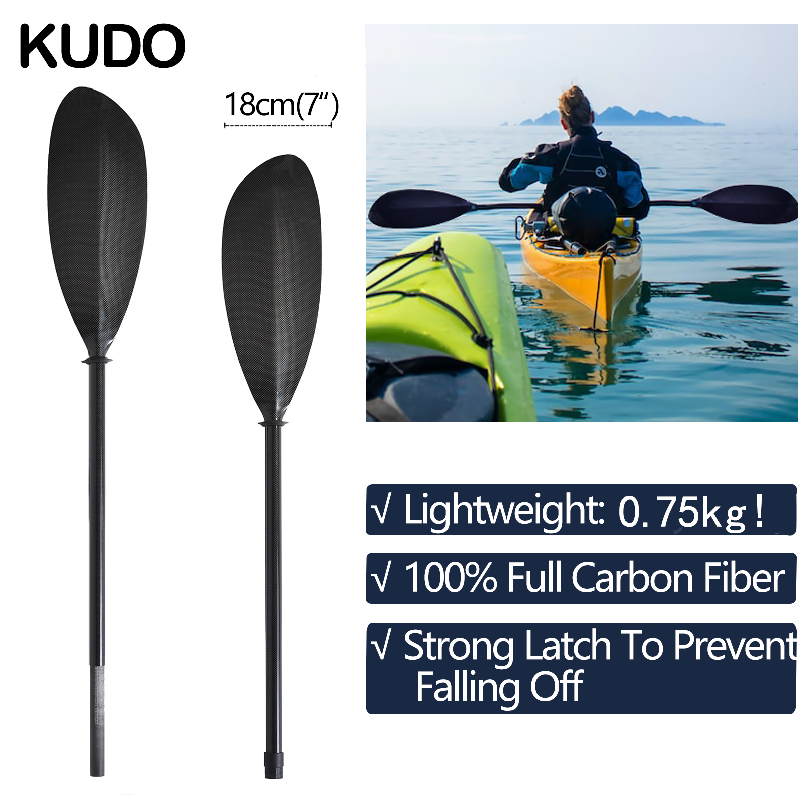 750g 2 Piece Sport Line Kayak  - Kayak Paddle Carbon 评论和价格