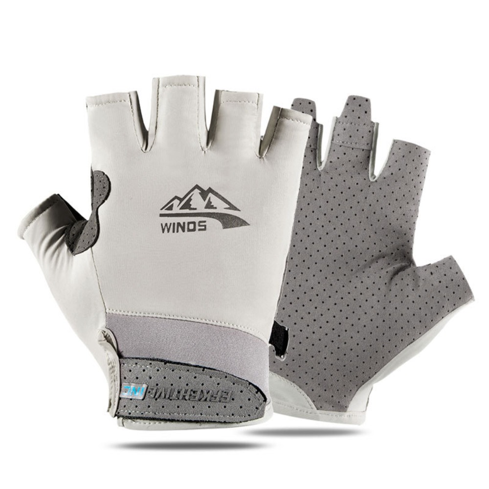 Anti-uv Half Finger Fishing Gl - Spearfishing Glove 评论和价格