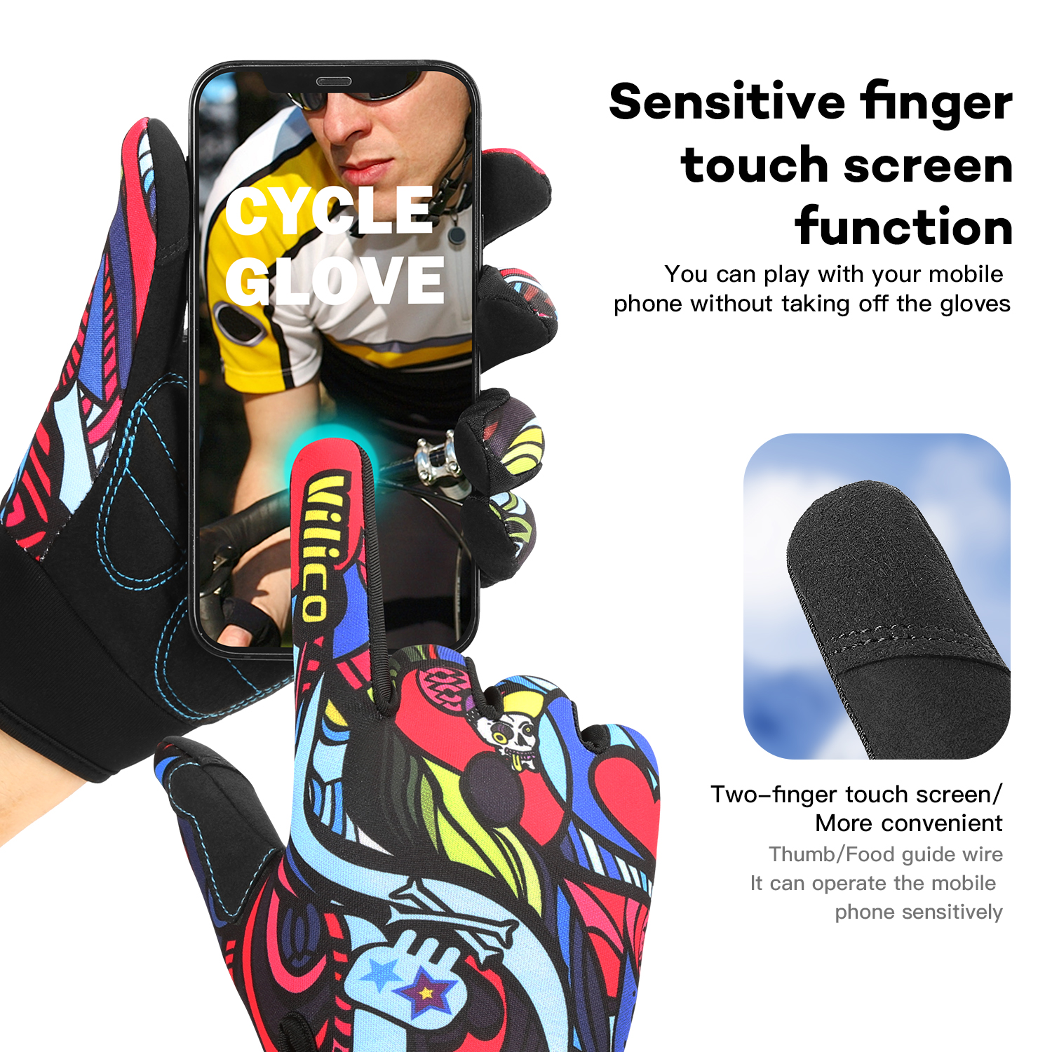 1 pair of Vilico colorful graf - Spearfishing Glove 评论和价格